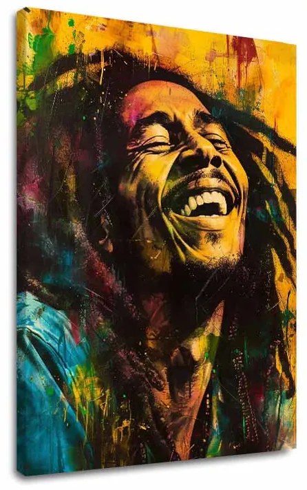 Obraz Bob Marley - Jamajská hviezda | 100% originál domaľovaný akrylom