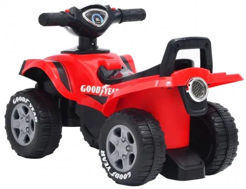 vidaXL Detská odrážacia štvorkolka Good Year červená-
