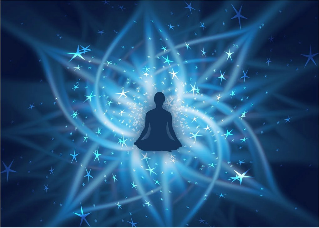 Sklenený obraz - Spirituálna energia (70x50 cm)