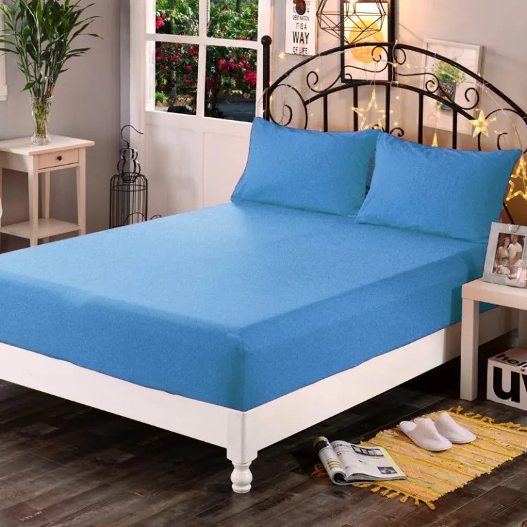 Napínacia plachta Froté+ SvetloModrá Bavlna Rozmer: 160 x 200 cm