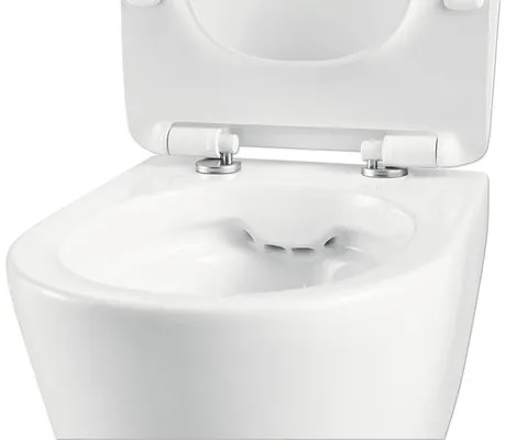 Závesné WC set Jungborn ONE hĺbka 48 cm skrátený bez splachovacieho kruhu vr. WC dosky so Soft-close