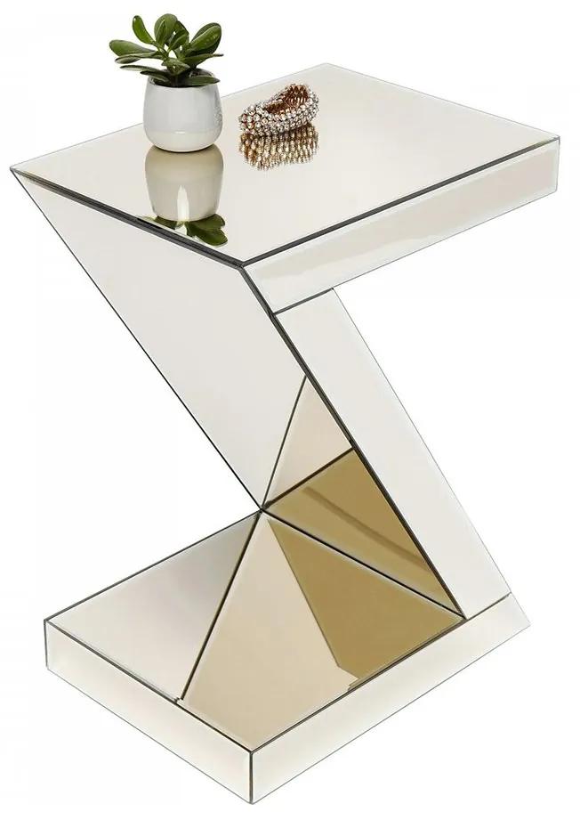 Odkladací stolík Luxury Z Champagne 60 × 45 × 33 cm KARE DESIGN