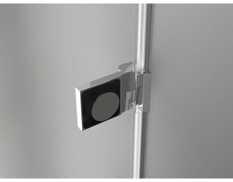 Mexen Lunar-B Duo, výklopný sprchový kút 85 x 80 cm, 8mm číre sklo, chrómový profil, 832-085L-080P-01-00