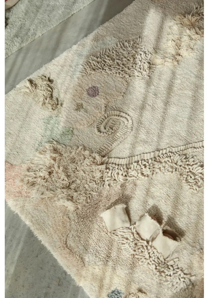 Béžový bavlnený detský hrací koberec 140x200 cm Seabed – Lorena Canals