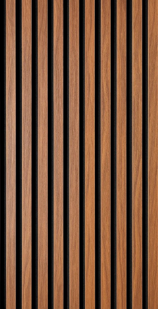 3D Drevené lamely na stenu na filci 255x46cm - Orech TOSKÁNSKY