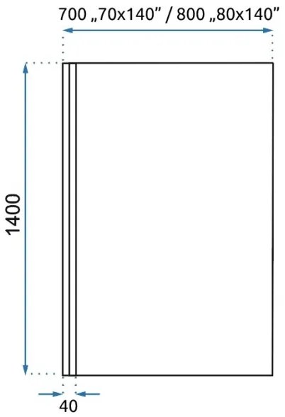 REA-K7390 - Vaňová zástena LAGOS 140x80 cm čierna/číra