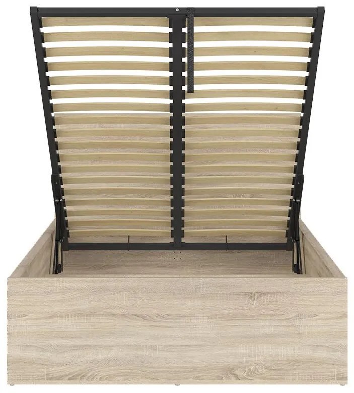 Jednolôžková posteľ 120 cm BRW Tetrix 6 (dub sonoma) (s roštom) (s úl. priestorom). Akcia -30%. Vlastná spoľahlivá doprava až k Vám domov. 1098486
