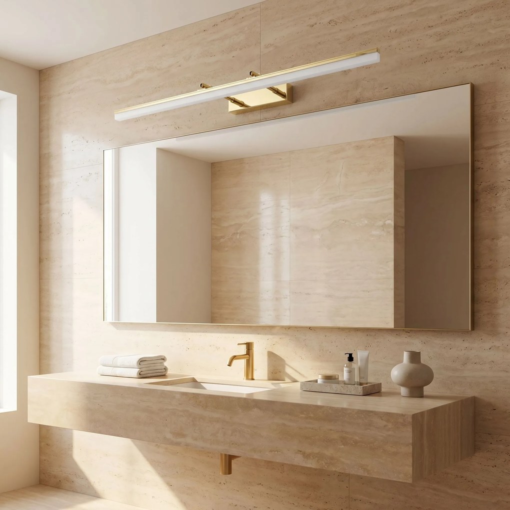 Toolight Toolight, LED nástenné svietidlo, 80cm, 13W, 4000K, APP1874-1W, zlatá lesklá, OSW-66029