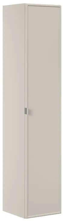 Vysoká závesná kúpeľňová skrinka Bella Cashmere 1D kašmírová