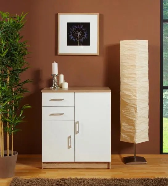 Komoda Universal, dub sonoma/biela