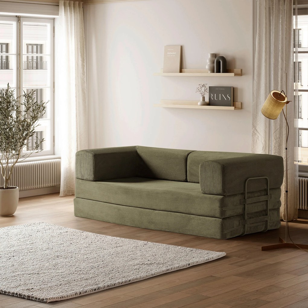 XXXLutz ROZKLADACIA POHOVKA, textil, zelená Livetastic - Sedačky - 00006R000101