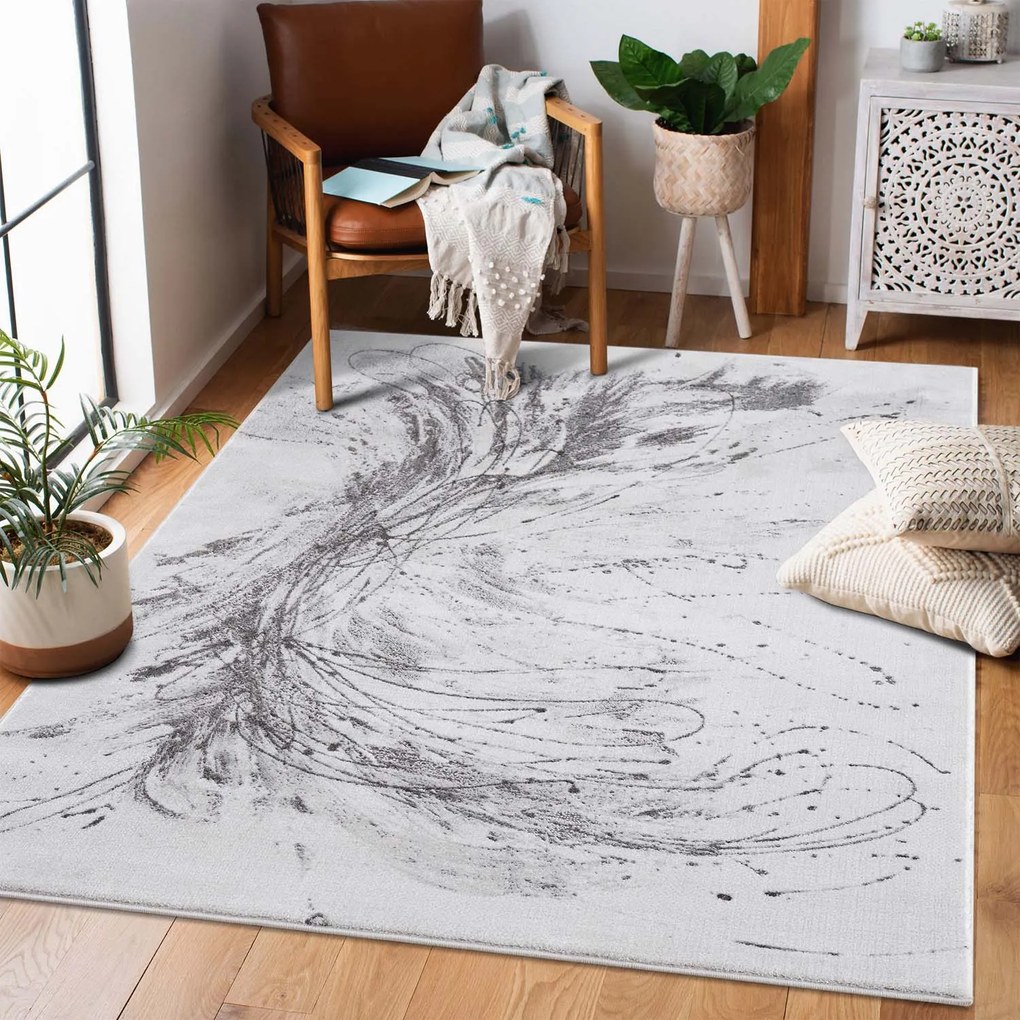 Dekorstudio Moderný koberec CHIC 199 - sivý Rozmer koberca: 80x300cm