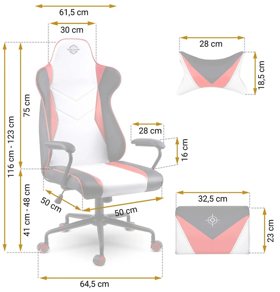 Herné kreslo Sofotel Miss Fortune 2593 - čierno-červeno-biela