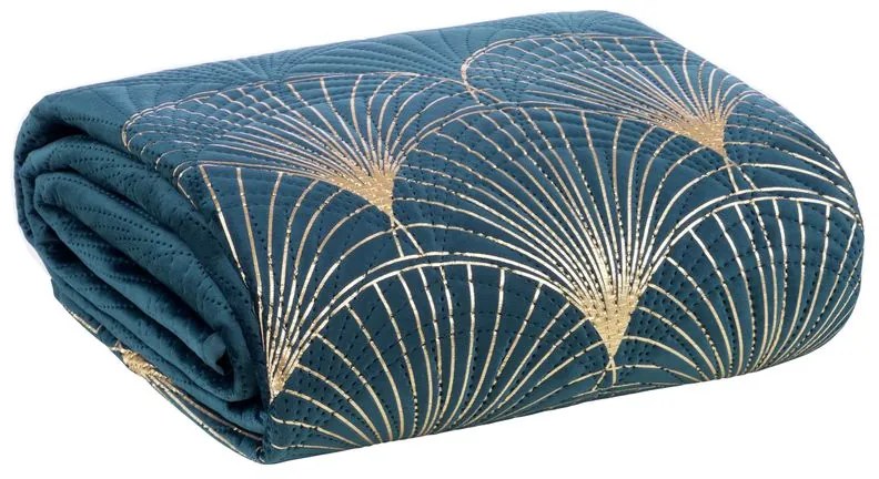 PREHOZ NA POSTEĽ LIMITED COLLECTION LOTOS1 170X210 CM TMAVOMODRÁ