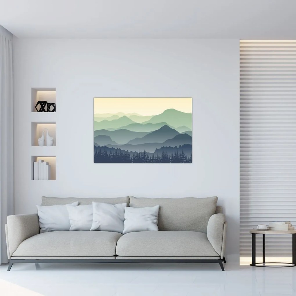 Obraz - Forest Mountain (90x60 cm)