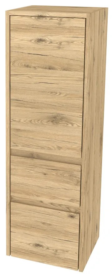 Mereo, Mereo Opto kúpeľňová skrinka vysoká 125 cm, ľavé otváranie, Multidecor, Dub San remo sand, MER-CN995LDSAN