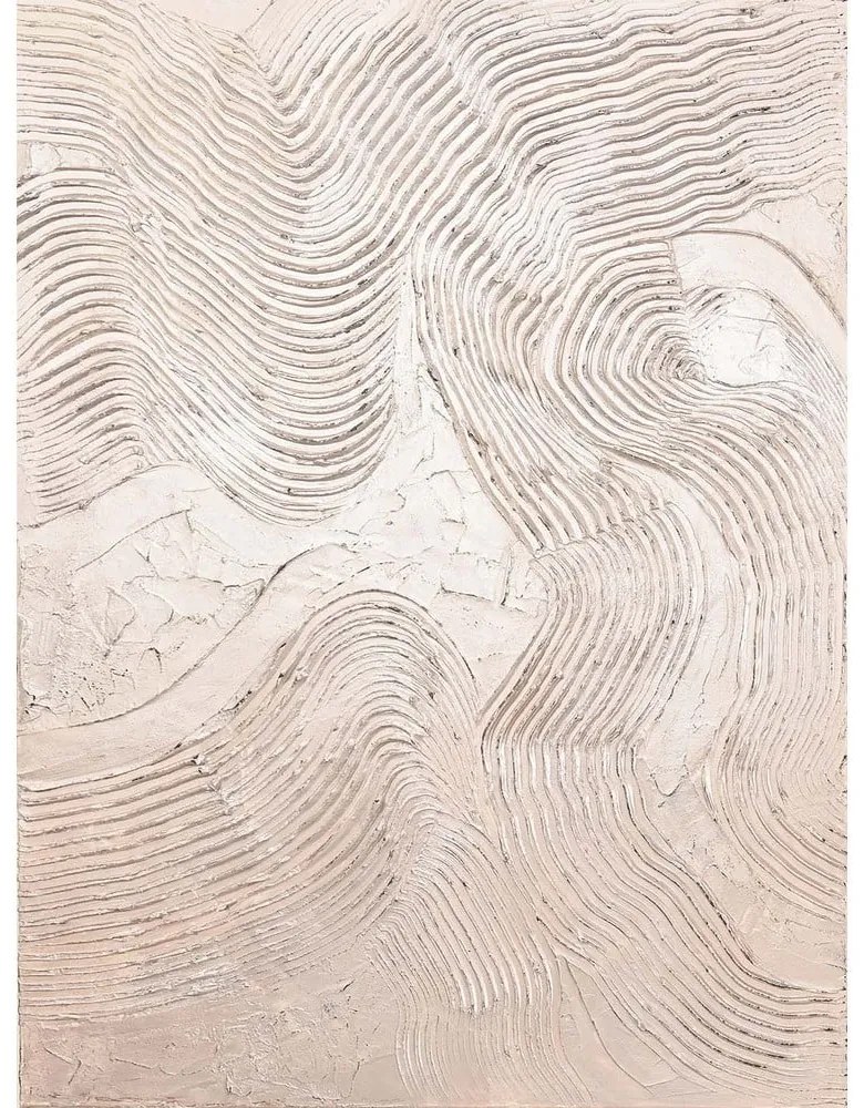 Ručne maľovaný obraz 88x118 cm Metallic Rose – Malerifabrikken