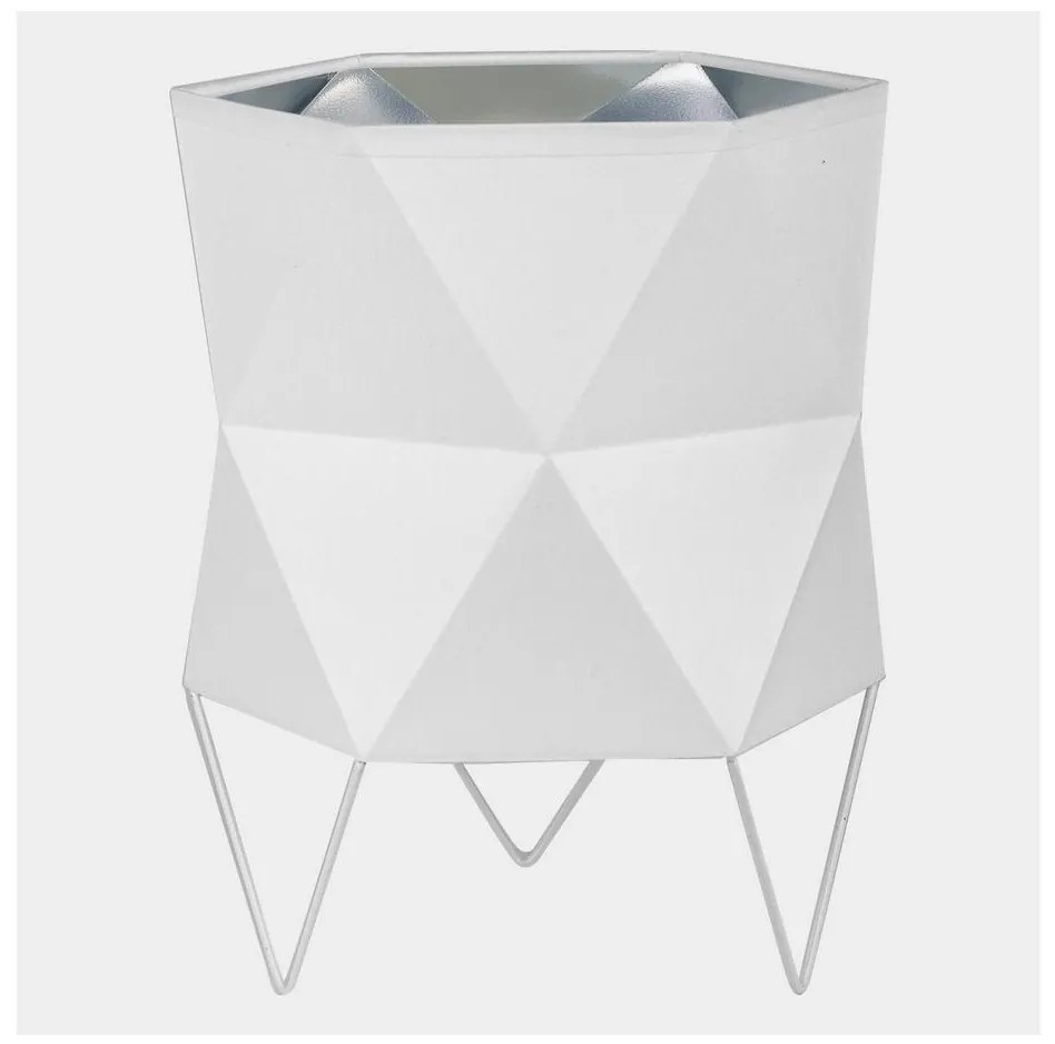 Stolná lampa SIRO 1xE27/15W/230V biela/strieborná