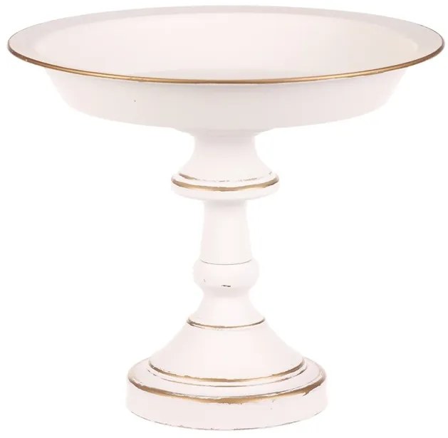 Autronic BONTEC Misa kovová - na stojane, 26 cm, aranžovacia, biela Farba: Biela