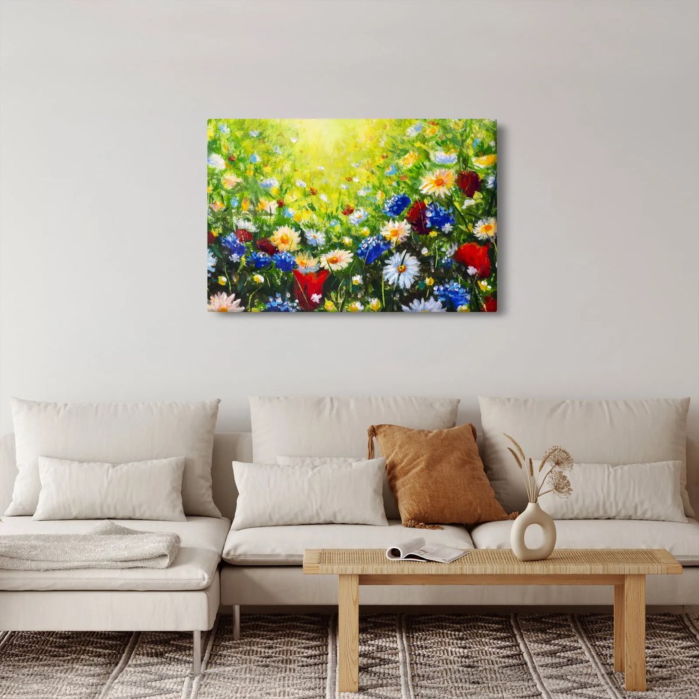 Obraz divokých kvetov (90x60 cm)