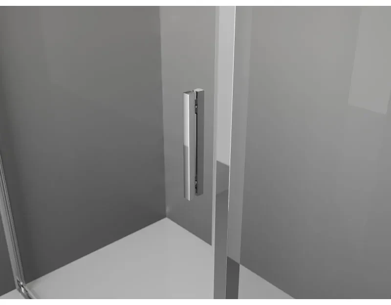 Mexen Exo, sprchovací kút s krídlovými dverami 100 x 100 cm, 6mm číre sklo, chrómový profil, 819-100-100-01-00