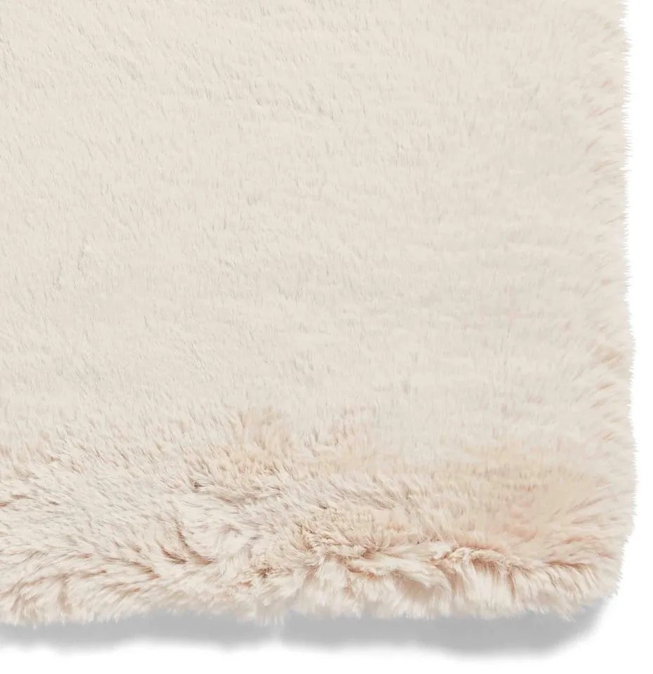 Krémovobiely koberec 60x120 cm Super Teddy – Think Rugs