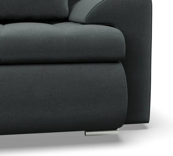 Sedacia súprava FORESTA ULL Kronos v tvare U tmavosivá