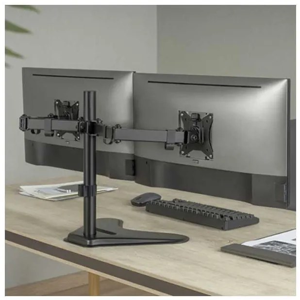 Držiak na monitor Brateck LDT66-T024, 2 ramená, čierna