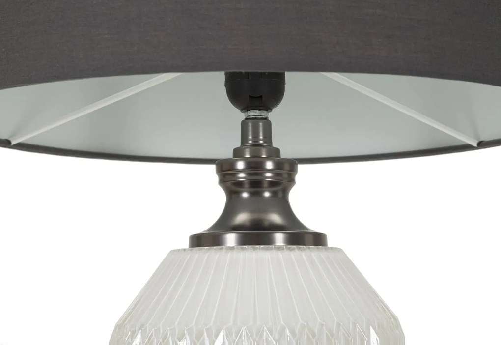 Stolná lampa Brighty 65 cm šedo-biela