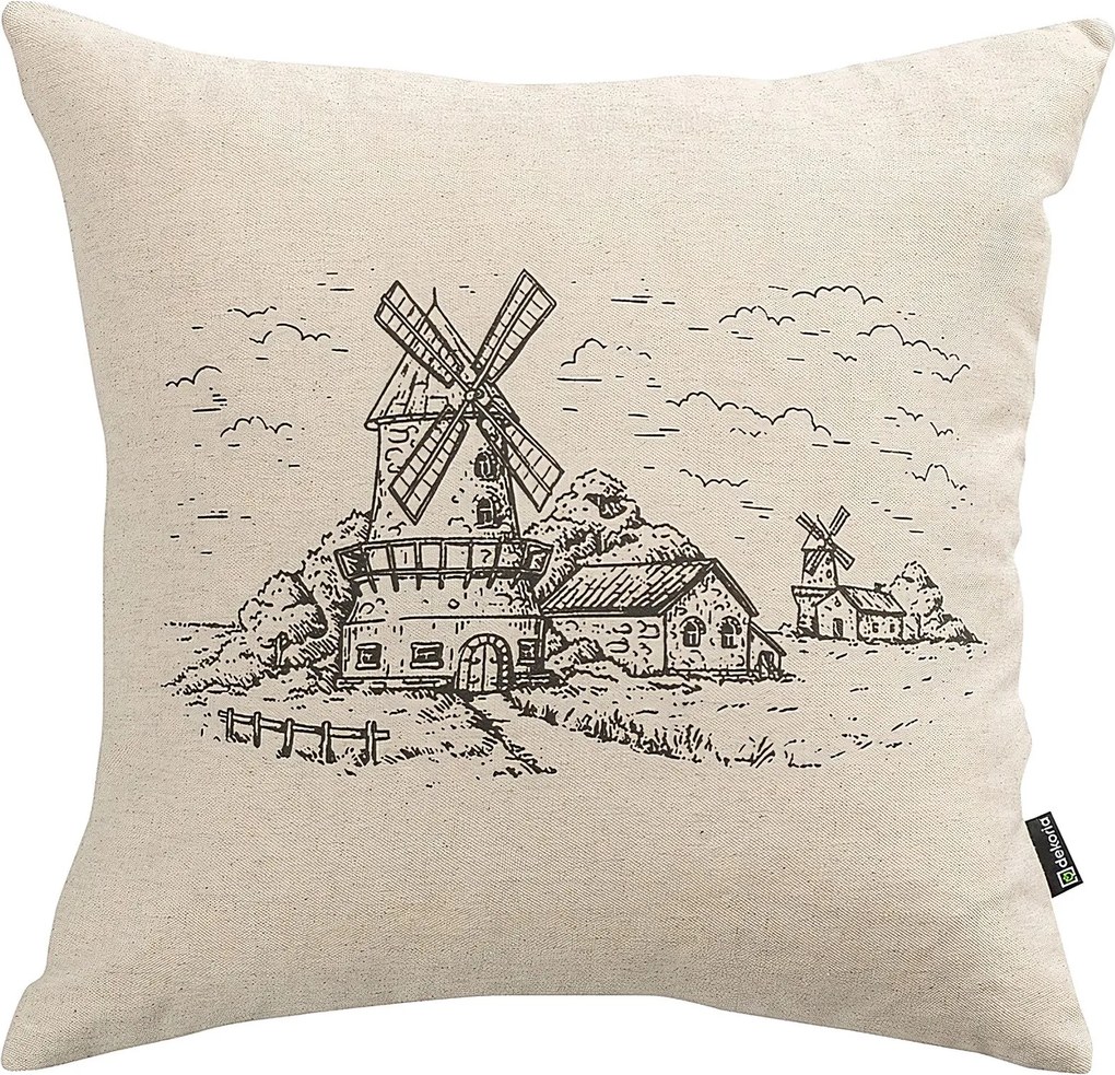 Obliečka na vankúš Countryside Windmill 45x45 cm