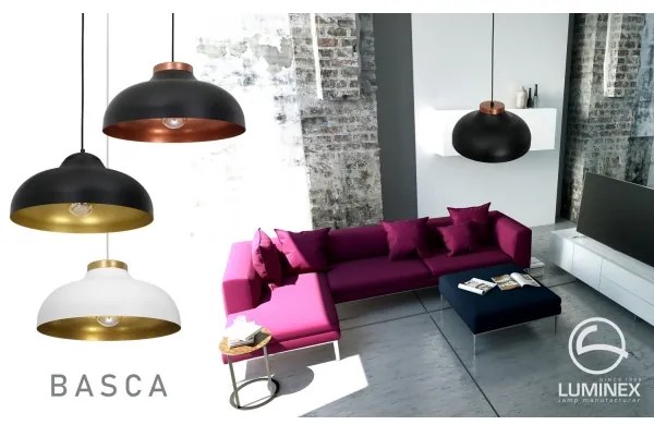 Luster na lanku BASCA 1xE27/60W/230V