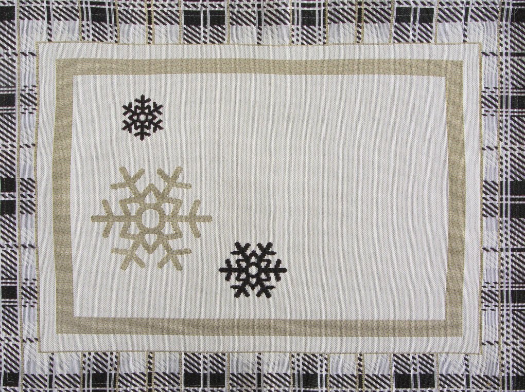 VIANOČNÉ GOBELÍNOVÉ PRESTIERANIE NA STÔL ANGEL 35X45 CM VZOROVANÁ