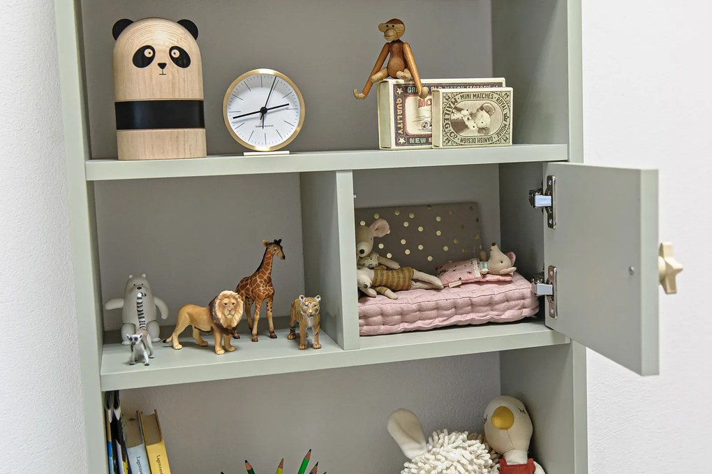 Bellamy Zelená detská polica RAINBOW SAGE