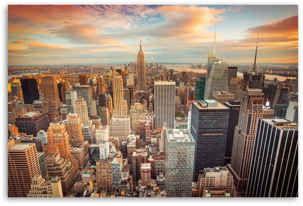 Obraz na plátně, Panorama New York City - 100x70 cm