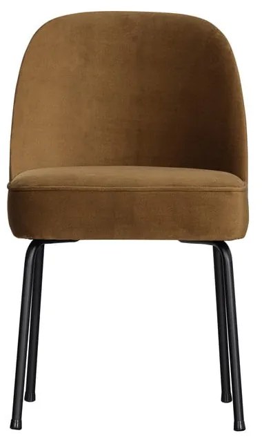 Zamatové jedálenské stoličky v súprave 2 ks v horčicovej farbe Vogue – WOOOD