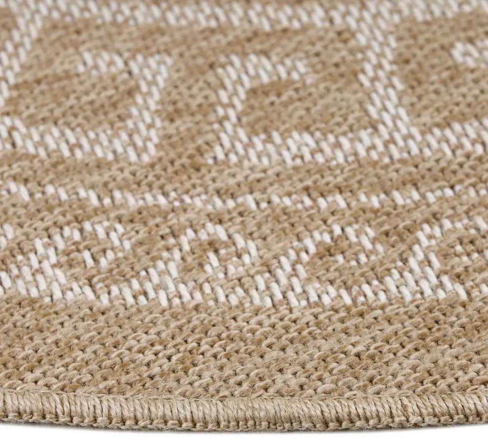 Béžový okrúhly vonkajší koberec ø 80 cm Comilla – Ayyildiz Carpets