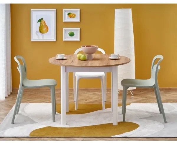 Jedálenský stôl CALMIO dub craft/biela