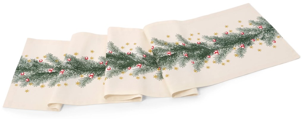 Behúň na stôl, vianočná potlač