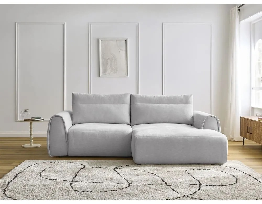 Svetlosivá rohová pohovka Aden – Bobochic Paris