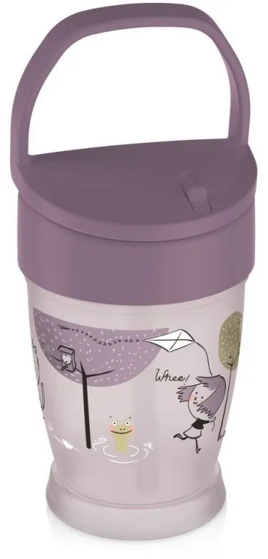 LOVI hrnček so slamkou JUNIOR 250 ml Pink