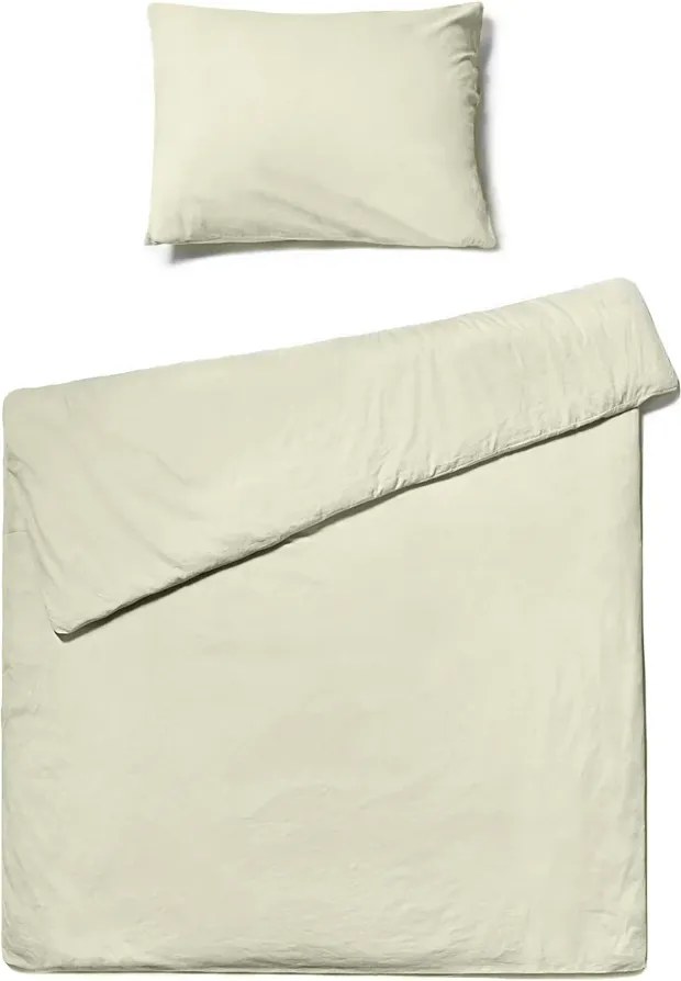 Bavlnené obliečky CALMORA krémovo zelené Rozmer obliečky: 2 ks 70 x 90 cm | 200 x 220 cm