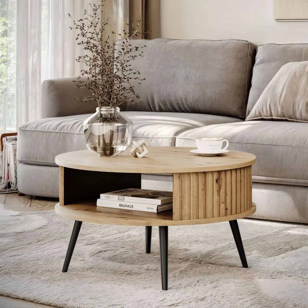 OKRÚHLY KONFERENČNÝ STOLÍK MATTIAS DUB ARTISAN