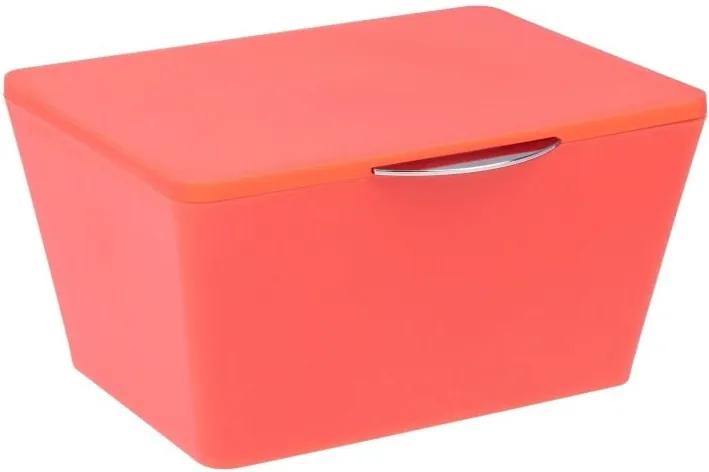 Oranžový úložný box do kúpeľne Wenko Brasil