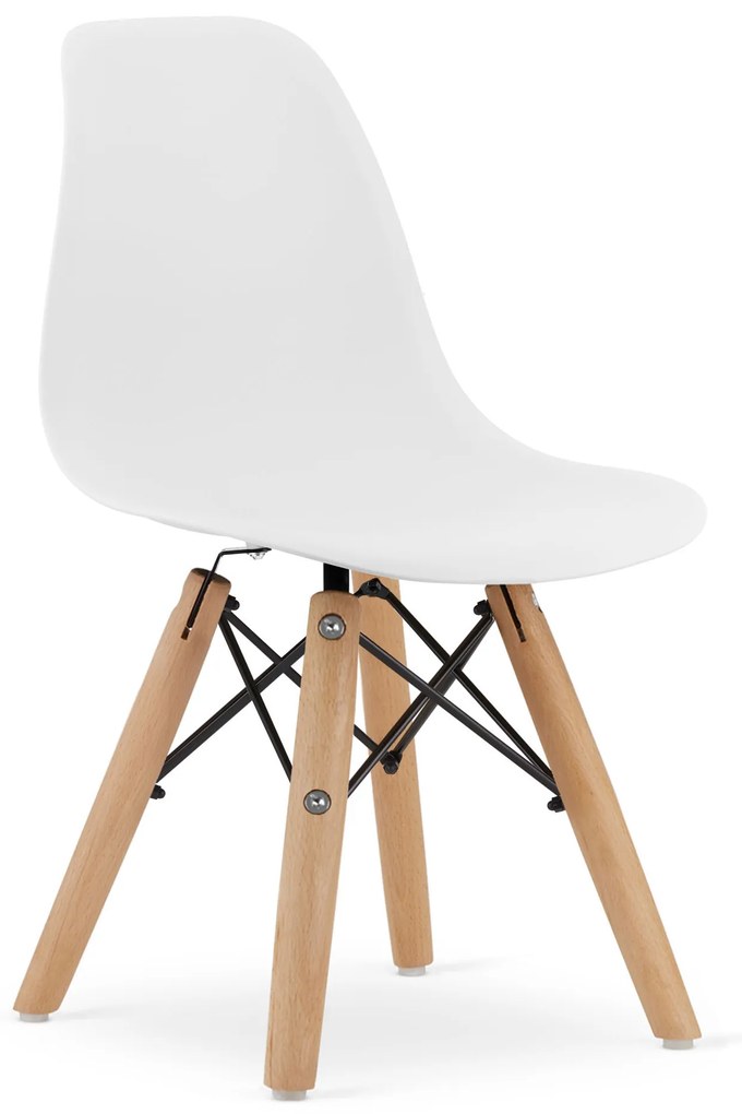 Dekorstudio Detská dizajnová stolička ENZO biela Počet stoličiek: 1ks