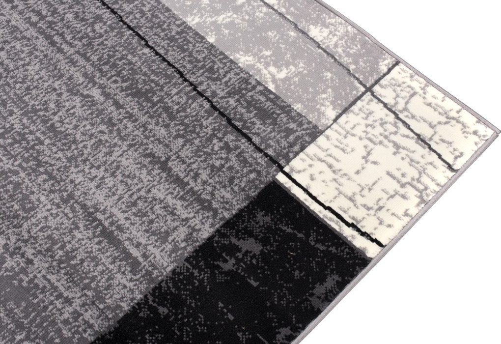 TA Koberec K872A DARK GRAY CHEAP PP CRM Sivý (tmavý) Obdĺžnikový Rozmer: 80x150 cm