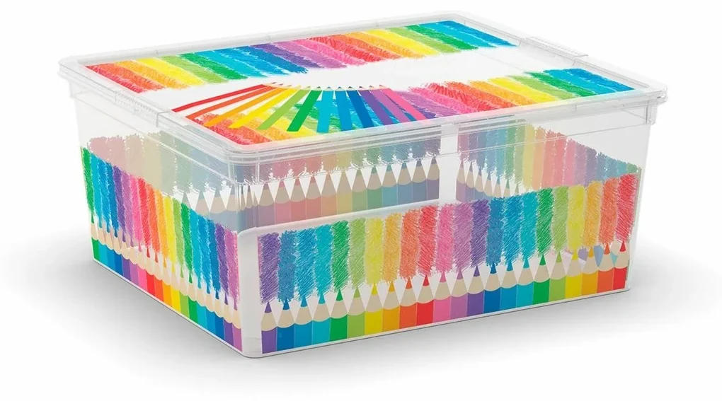 KIS Plastový úložný box C-Box Colours Arty M, 18 L