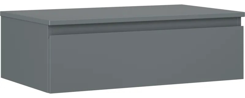 Mexen Orio, kúpeľňová skrinka 80 cm s hornou časťou, 1 zásuvka, grafitová matná, 91A10-08023-1-BFC66