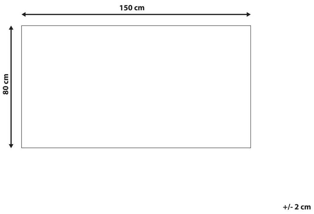 Detský bavlnený koberec 80 x 150 cm viacfarebný TEMIAJ Beliani