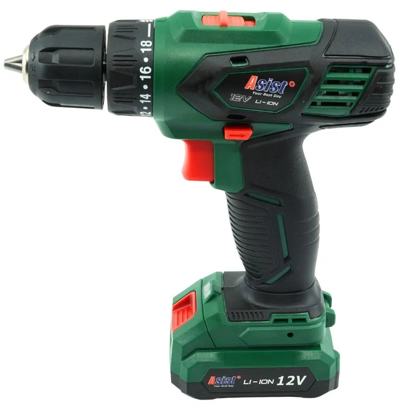 ASIST Aku vŕtačka 12V Li-Ion, 2-rýchlostná