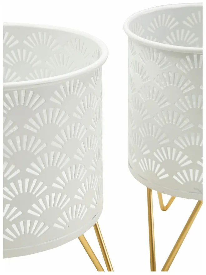 Kovové stojany na kvety 2 ks ø 16 cm (výška 20 cm) Carly – Mauro Ferretti